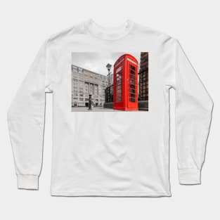 British Red Telephone Box Long Sleeve T-Shirt